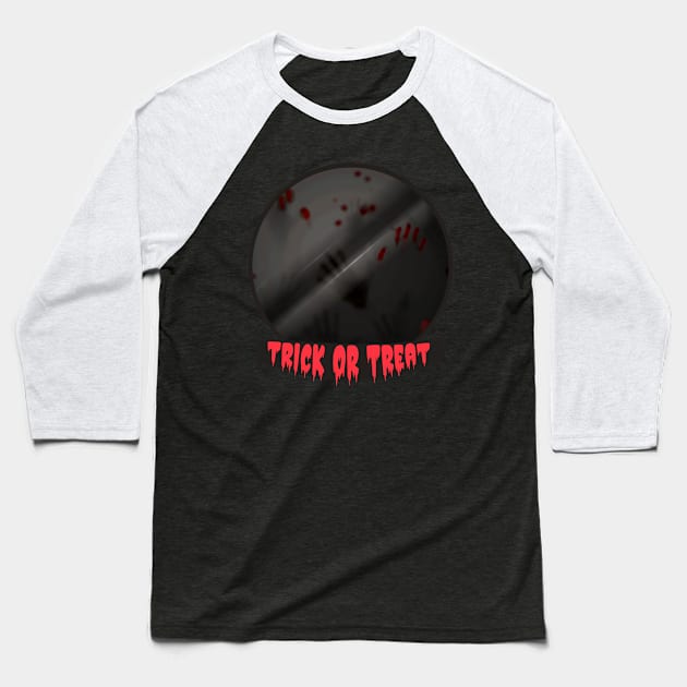 Trick or Treat Bloody Costumes for a sweets collector Baseball T-Shirt by alpmedia